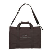 A.P.C. gym bag recuperation MARRON