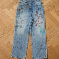 Hand Art Jeans Light Vintage Blue, detail 1