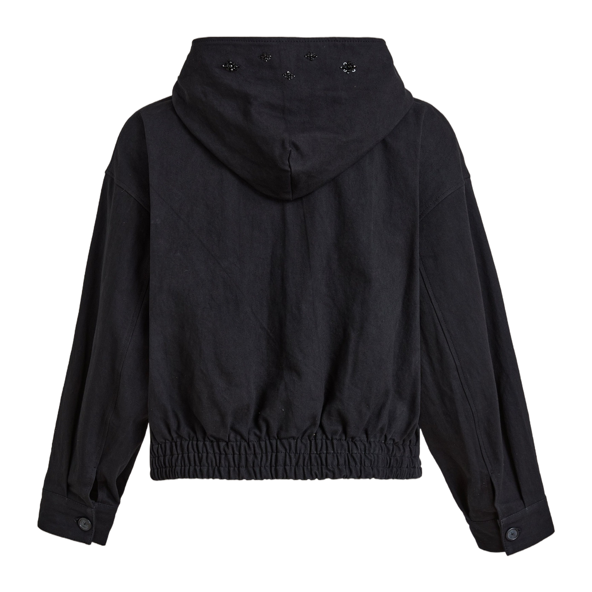 Hand Embroidered Tonal Anorak Jacket, back