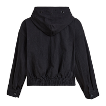 Hand Embroidered Tonal Anorak Jacket, back