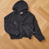 Hand Embroidered Tonal Anorak Jacket, detail 1