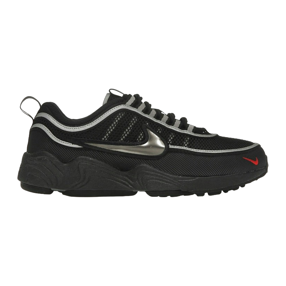 Nike Air Zoom Spiridon Black Metallic Silver — kolab