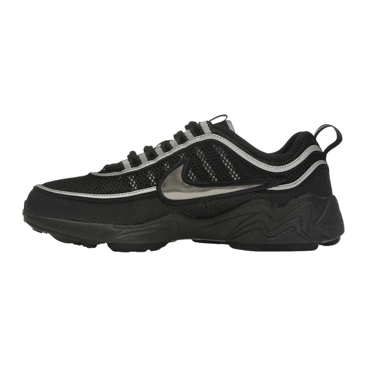 Nike Air Zoom Spiridon Black Metallic Silver — kolab
