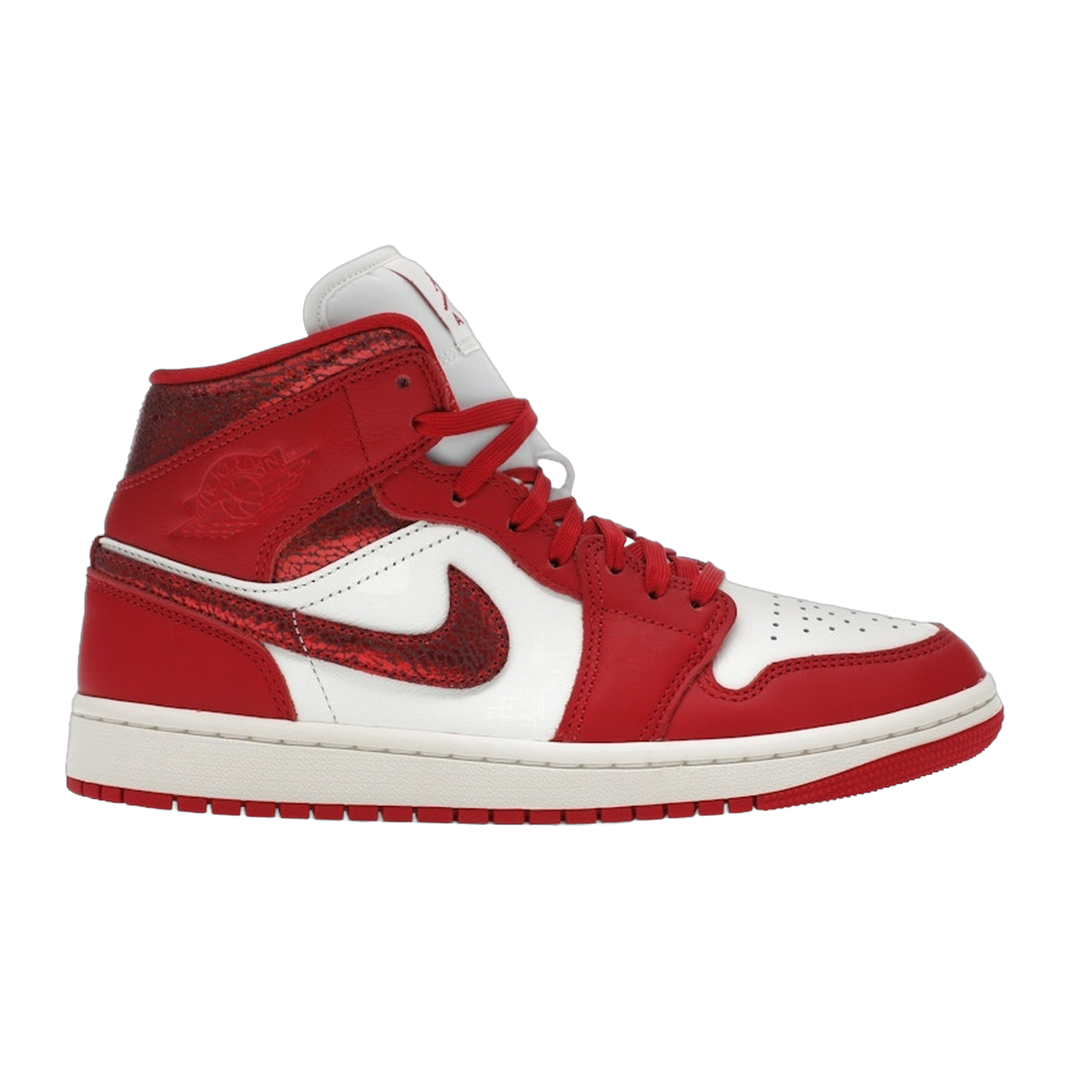 Jordan 1 Mid SE Red Cracked Leather — kolab