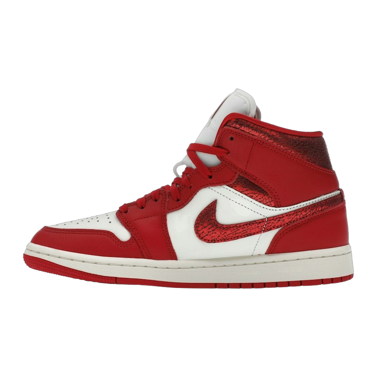 Jordan 1 Mid SE Red Cracked Leather — kolab
