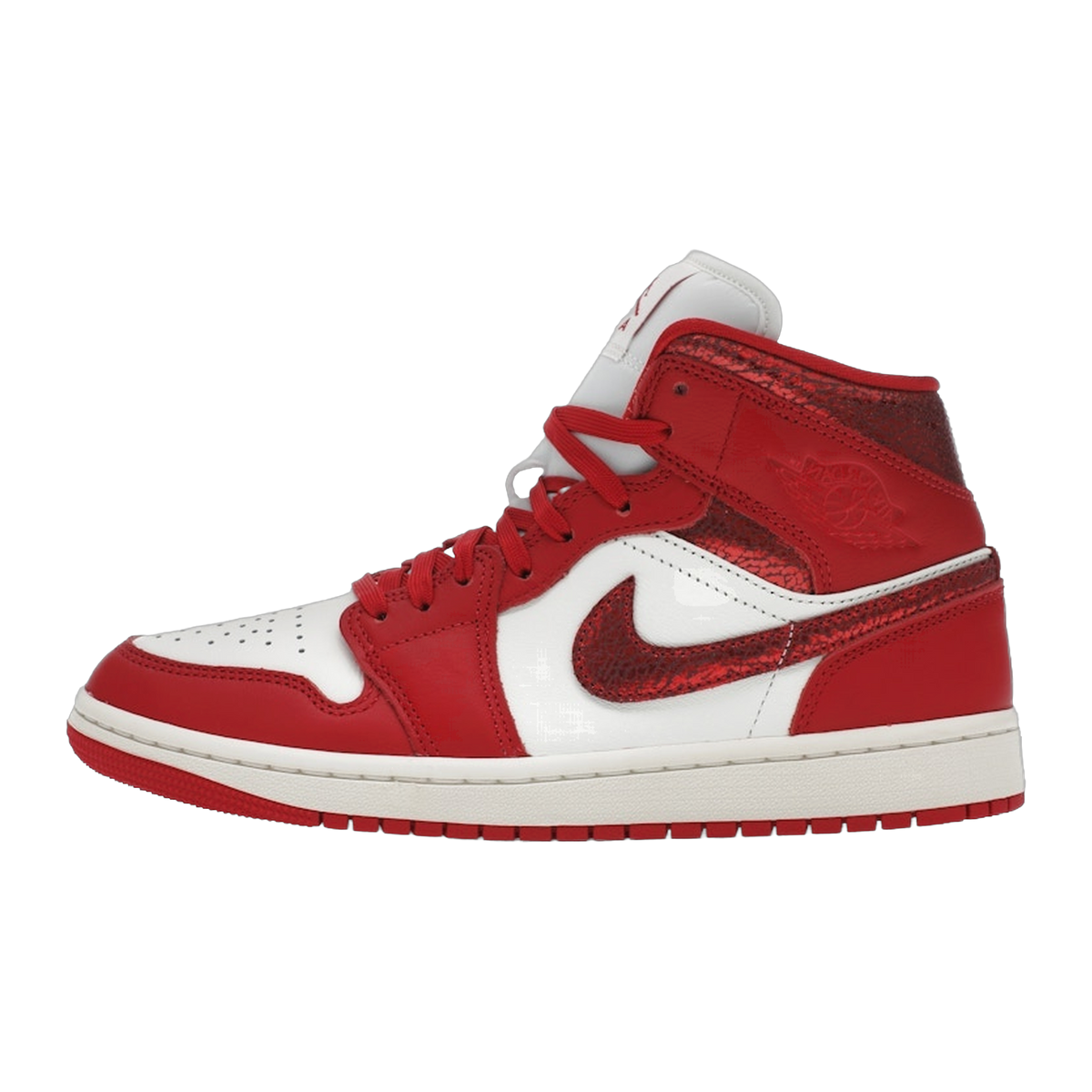 Jordan 1 Mid SE Red Cracked Leather — kolab