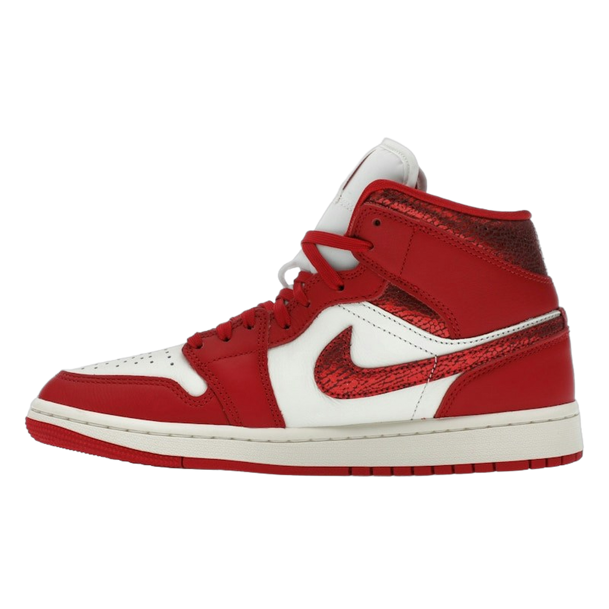Jordan 1 Mid SE Red Cracked Leather — kolab