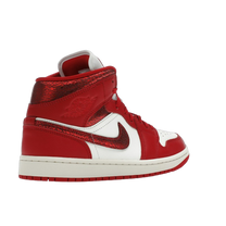 Jordan 1 Mid SE Red Cracked Leather — kolab
