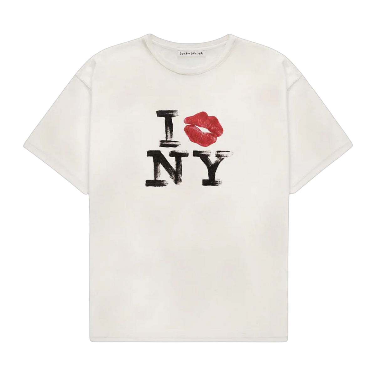 I KISS NY VINTAGE WHITE T-SHIRT