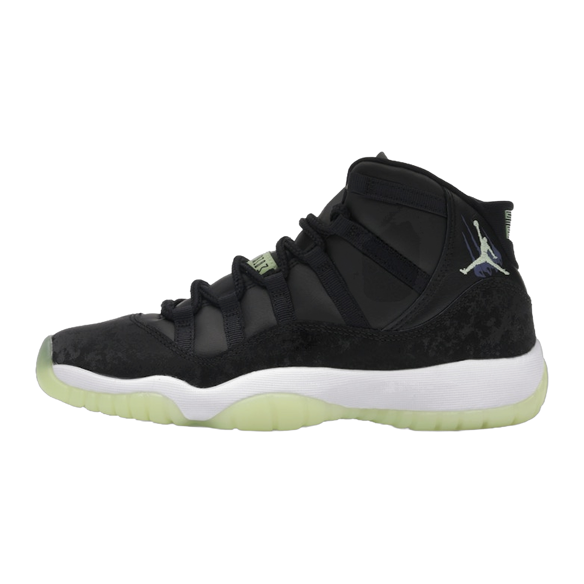 Jordan 11 Retro Black Barely Volt (GS) — kolab