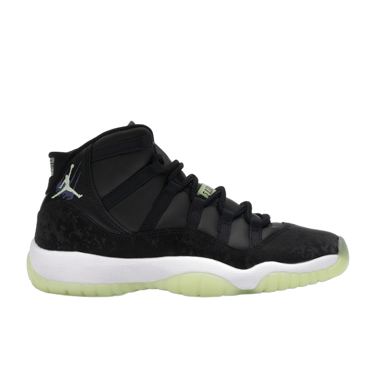 Jordan 11 Retro Black Barely Volt (GS) — kolab