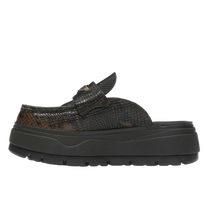 Jordan Mule Croc Velvet Brown · kolab