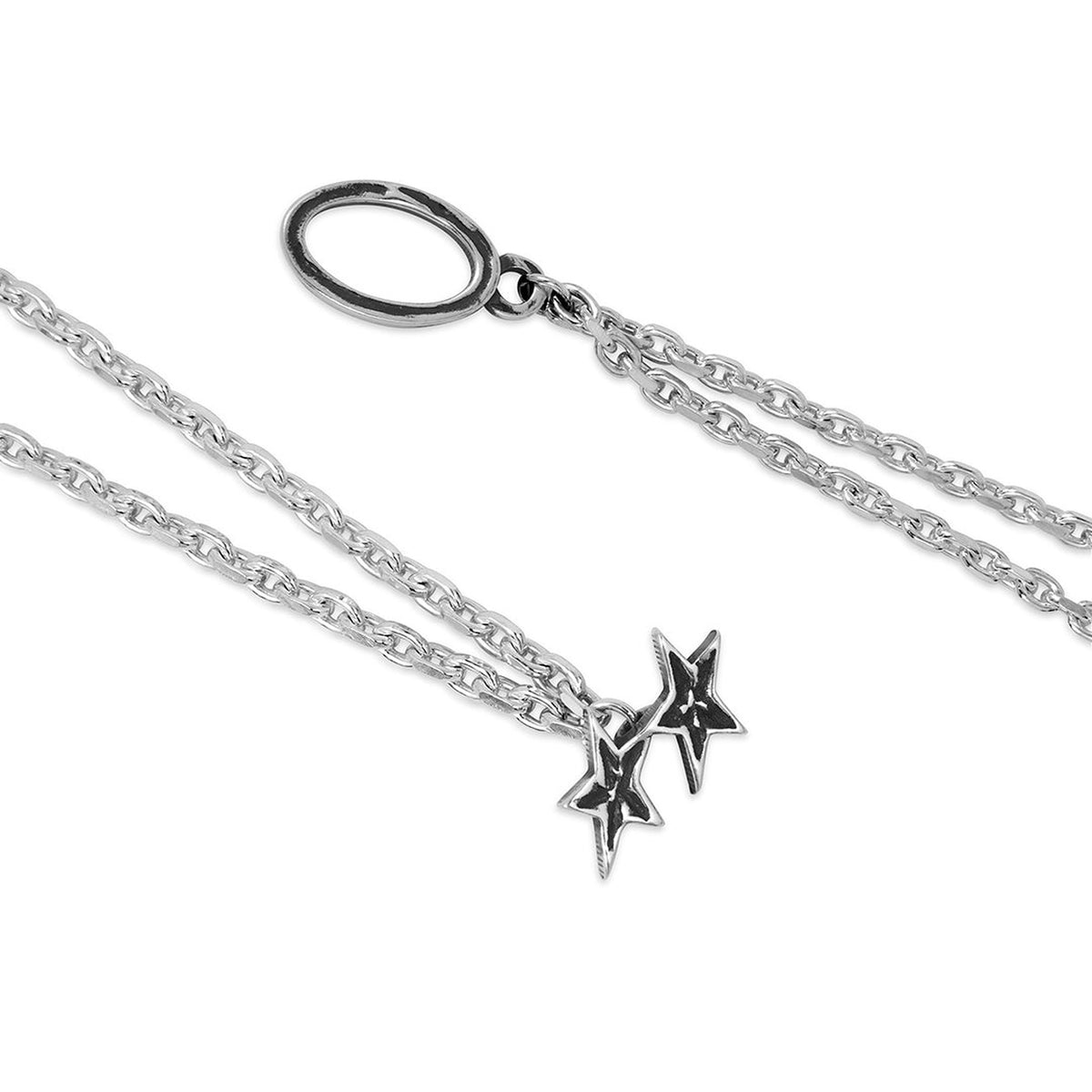 Two Jeys Icon Double Chain Bracelet Silver