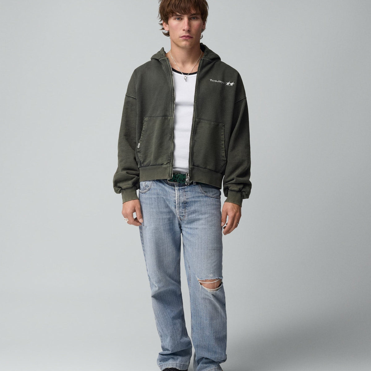 Two Jeys Icon Full-Zip Bodega Green