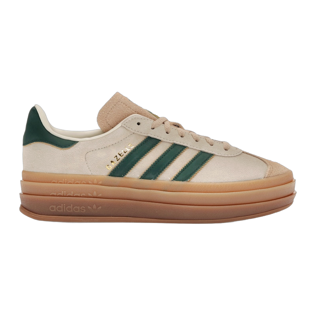adidas Gazelle Bold Magic Beige Collegiate Green — kolab