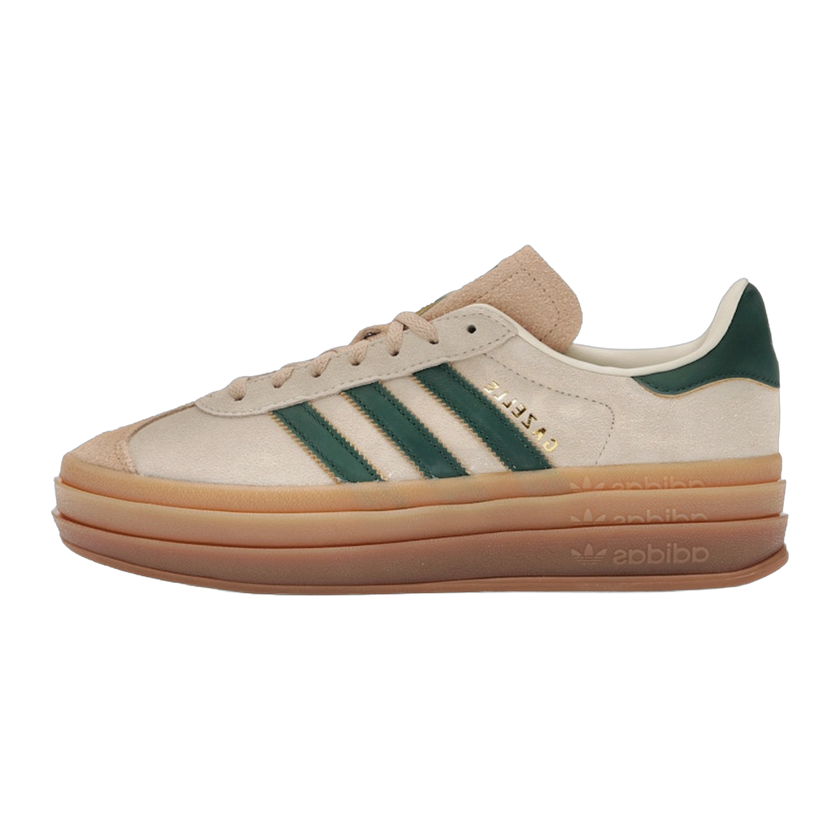 adidas Gazelle Bold Magic Beige Collegiate Green — kolab