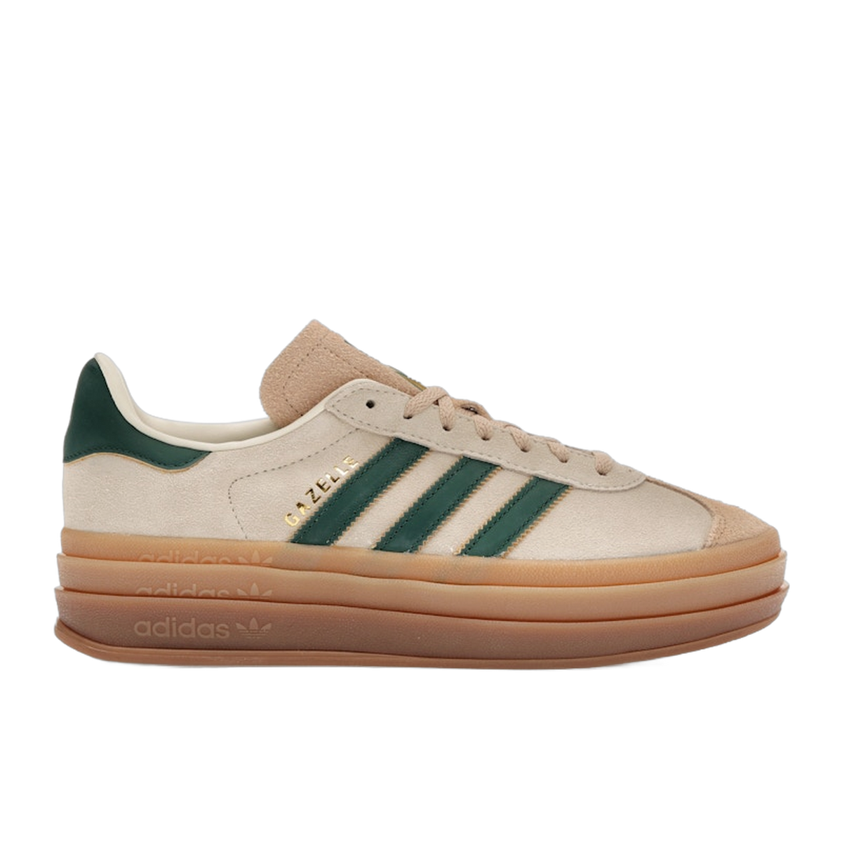 adidas Gazelle Bold Magic Beige Collegiate Green — kolab