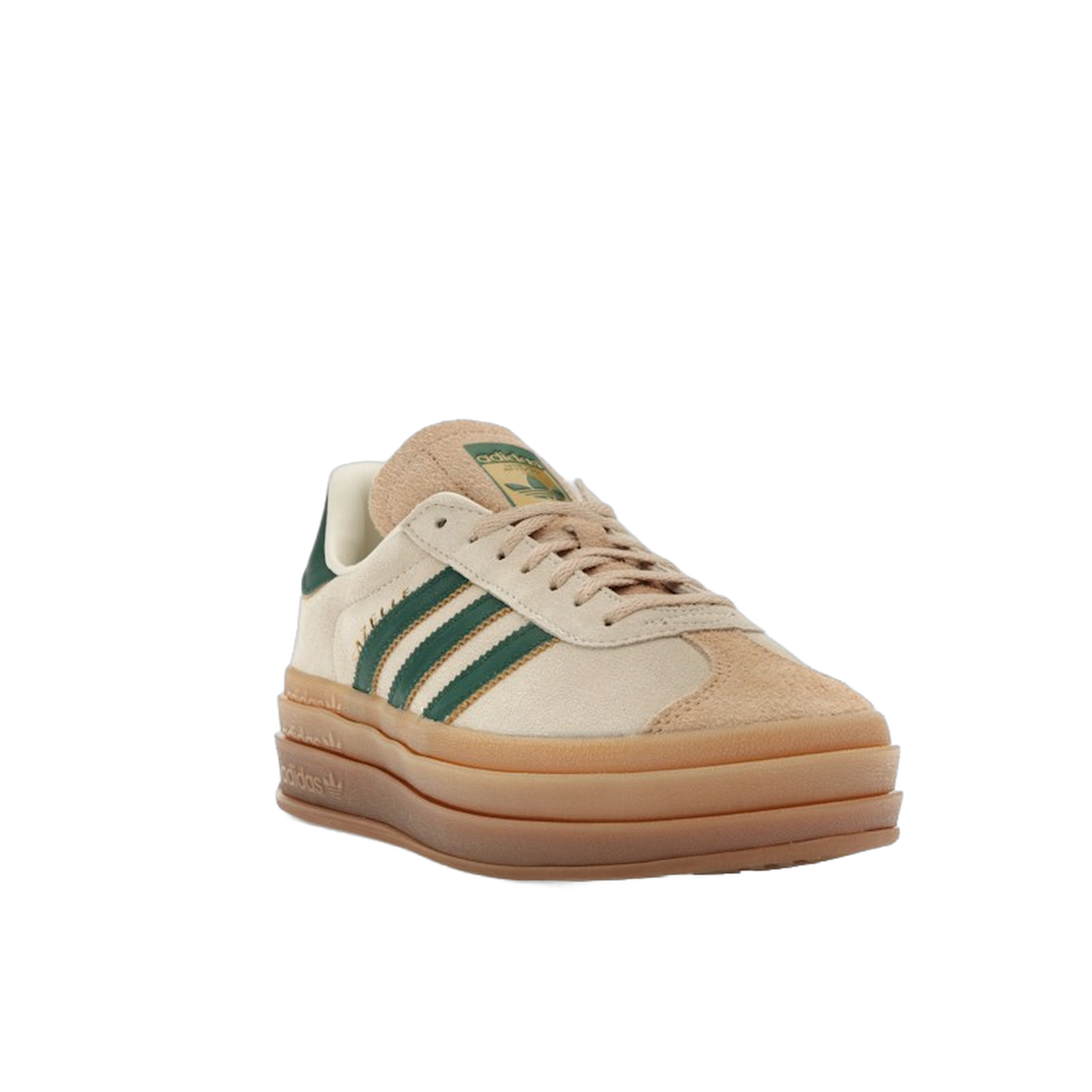 adidas Gazelle Bold Magic Beige Collegiate Green — kolab
