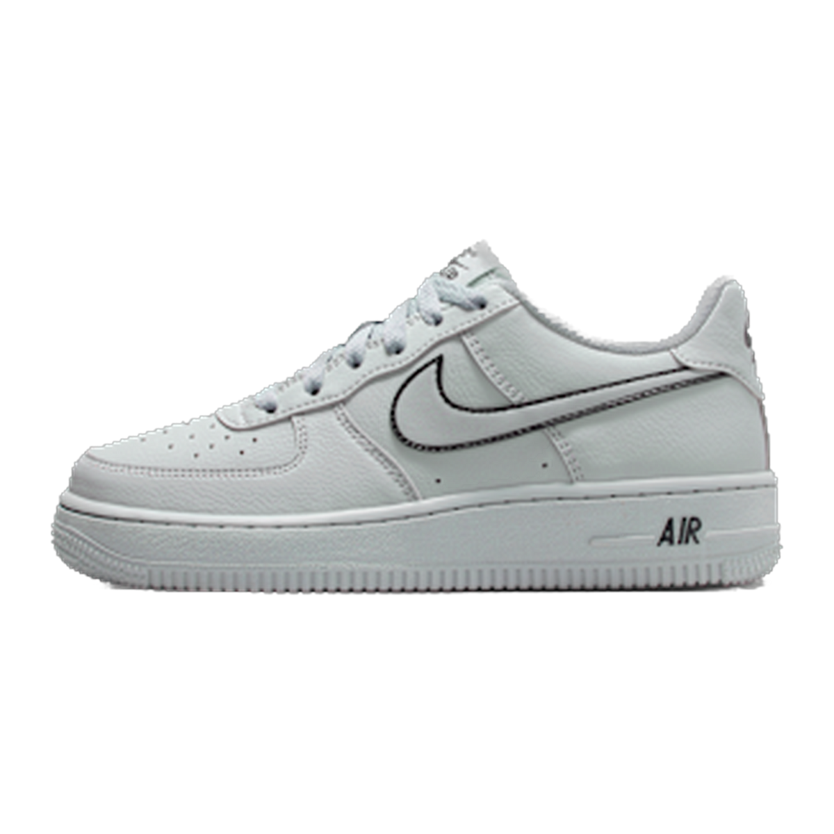 Nike Air Force 1 Light Smoke Grey Black (GS) — kolab