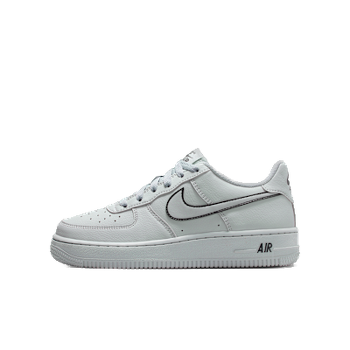 Nike Air Force 1 Light Smoke Grey Black (GS) — kolab