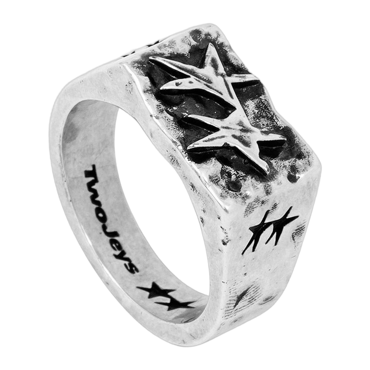 Two Jeys Ignorant Icon Ring Silver