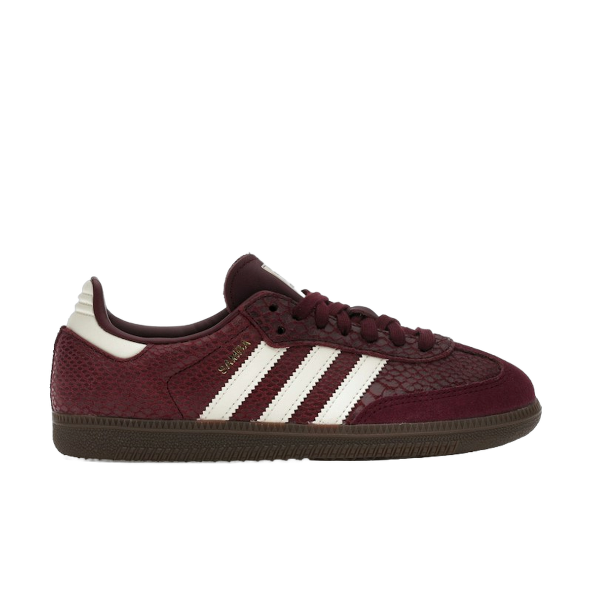 adidas Samba OG Snakeskin Maroon Cream White — kolab