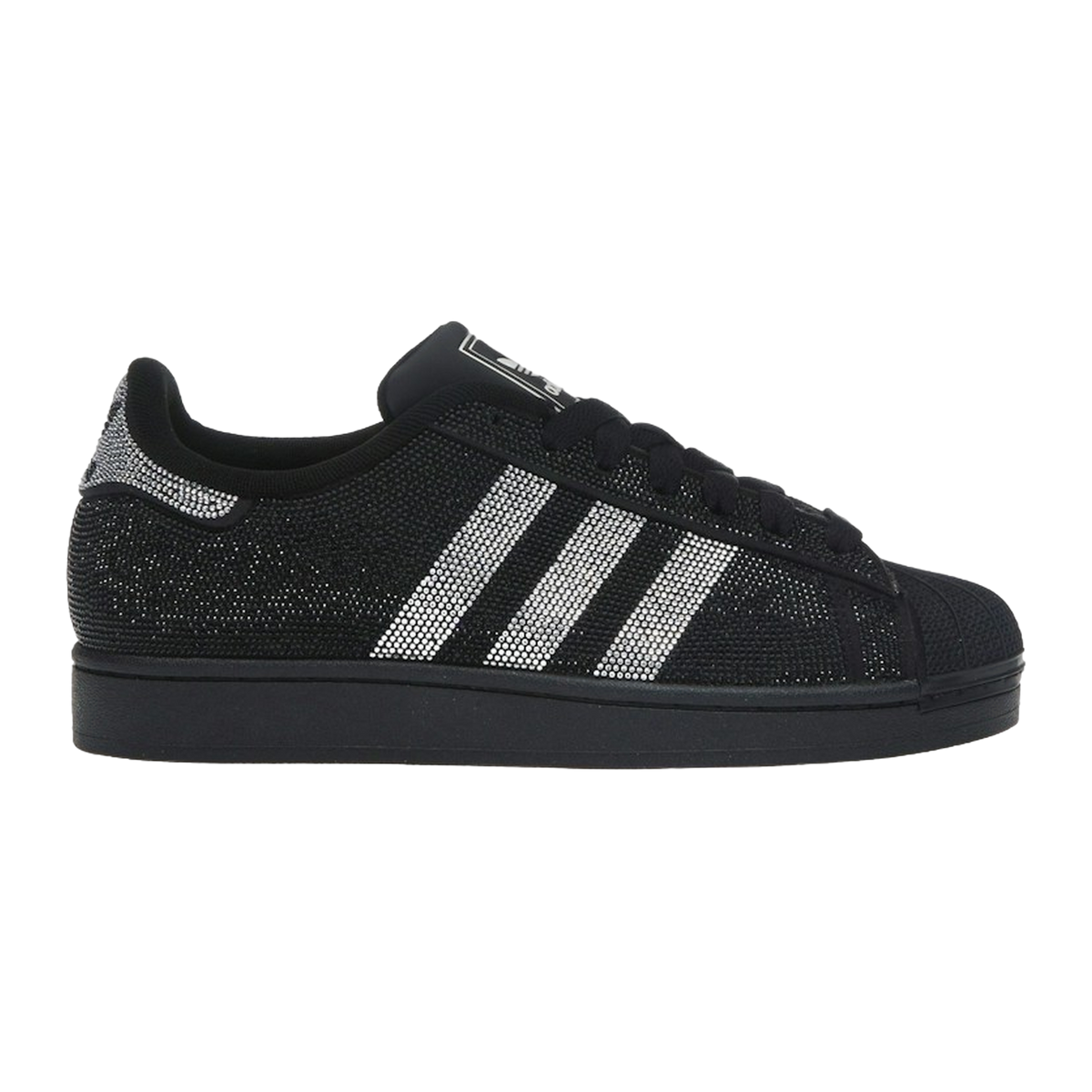 adidas Superstar II Rhinestone Black Silver — kolab