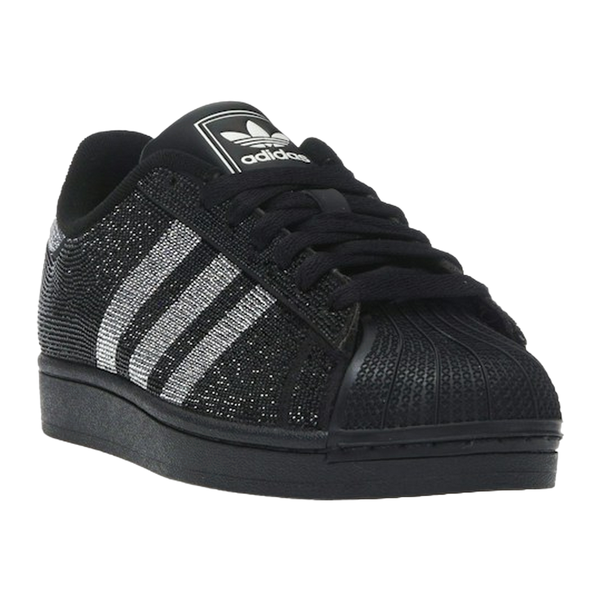 adidas Superstar II Rhinestone Black Silver — kolab