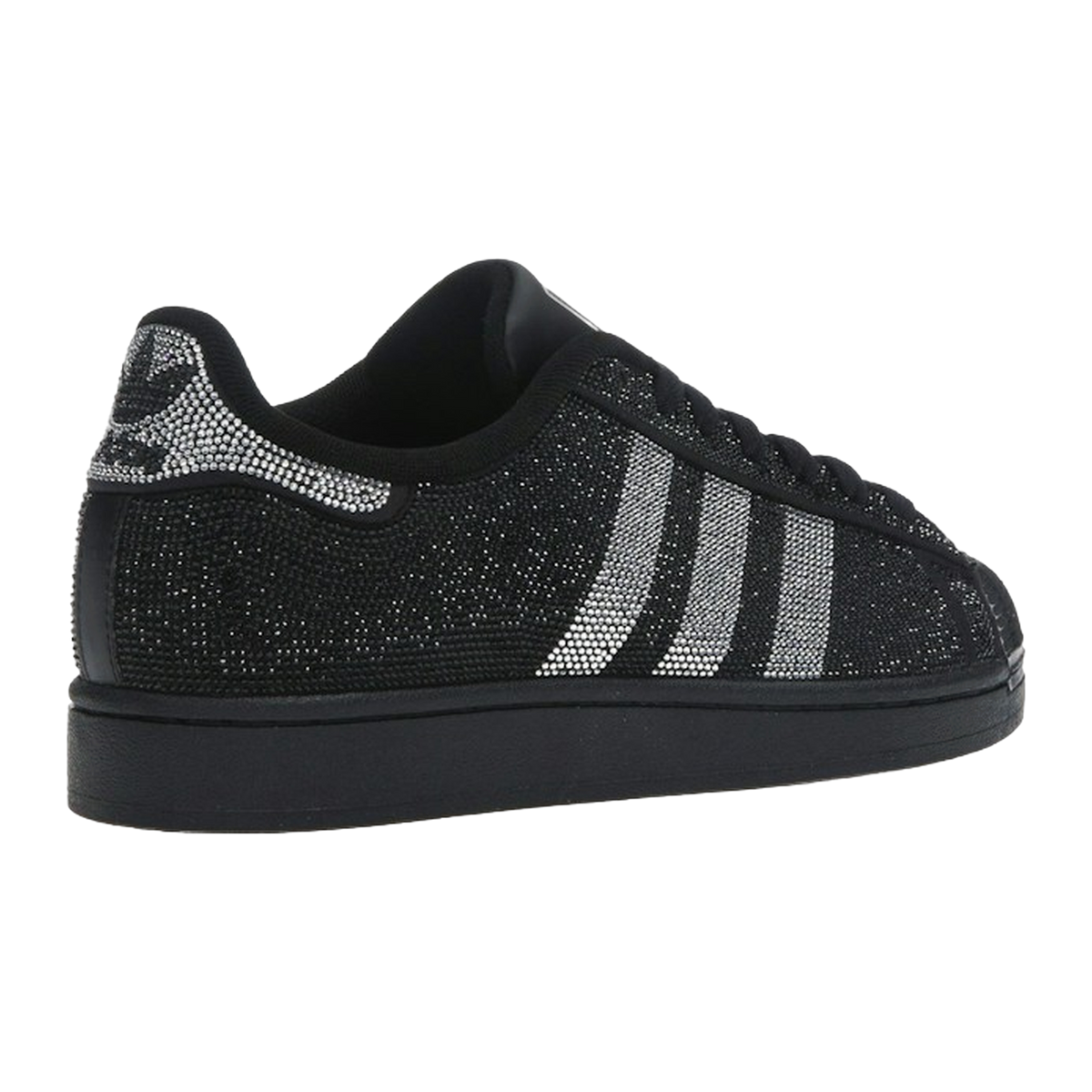 adidas Superstar II Rhinestone Black Silver — kolab