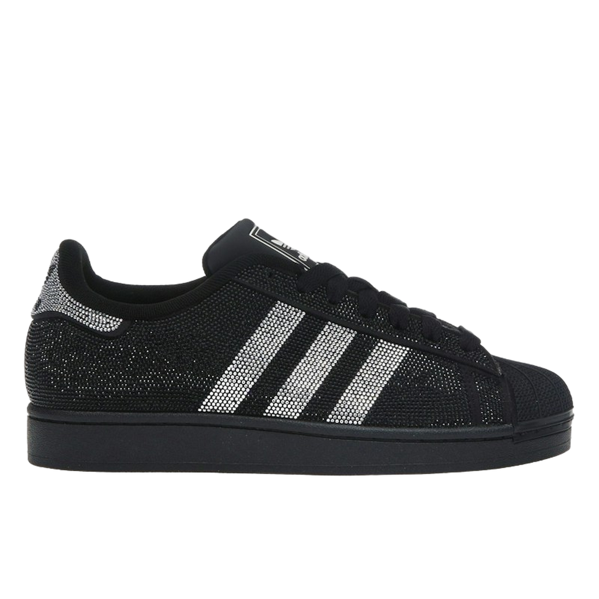 adidas Superstar II Rhinestone Black Silver — kolab