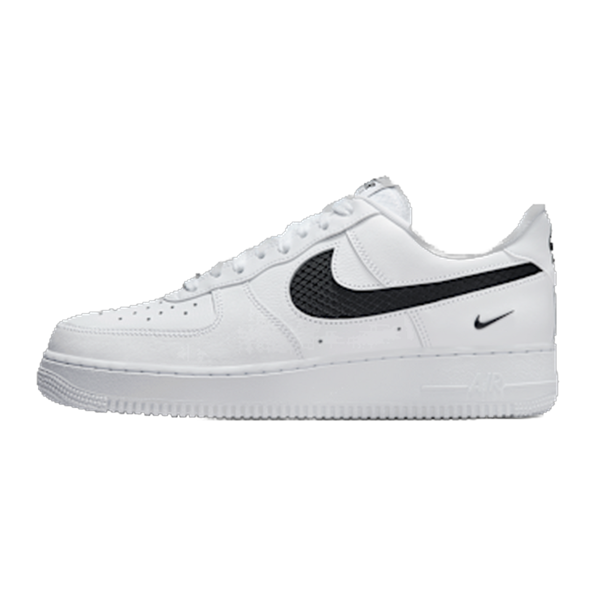 Nike Air Force 1 Low SE Nylon Swoosh White Black — kolab