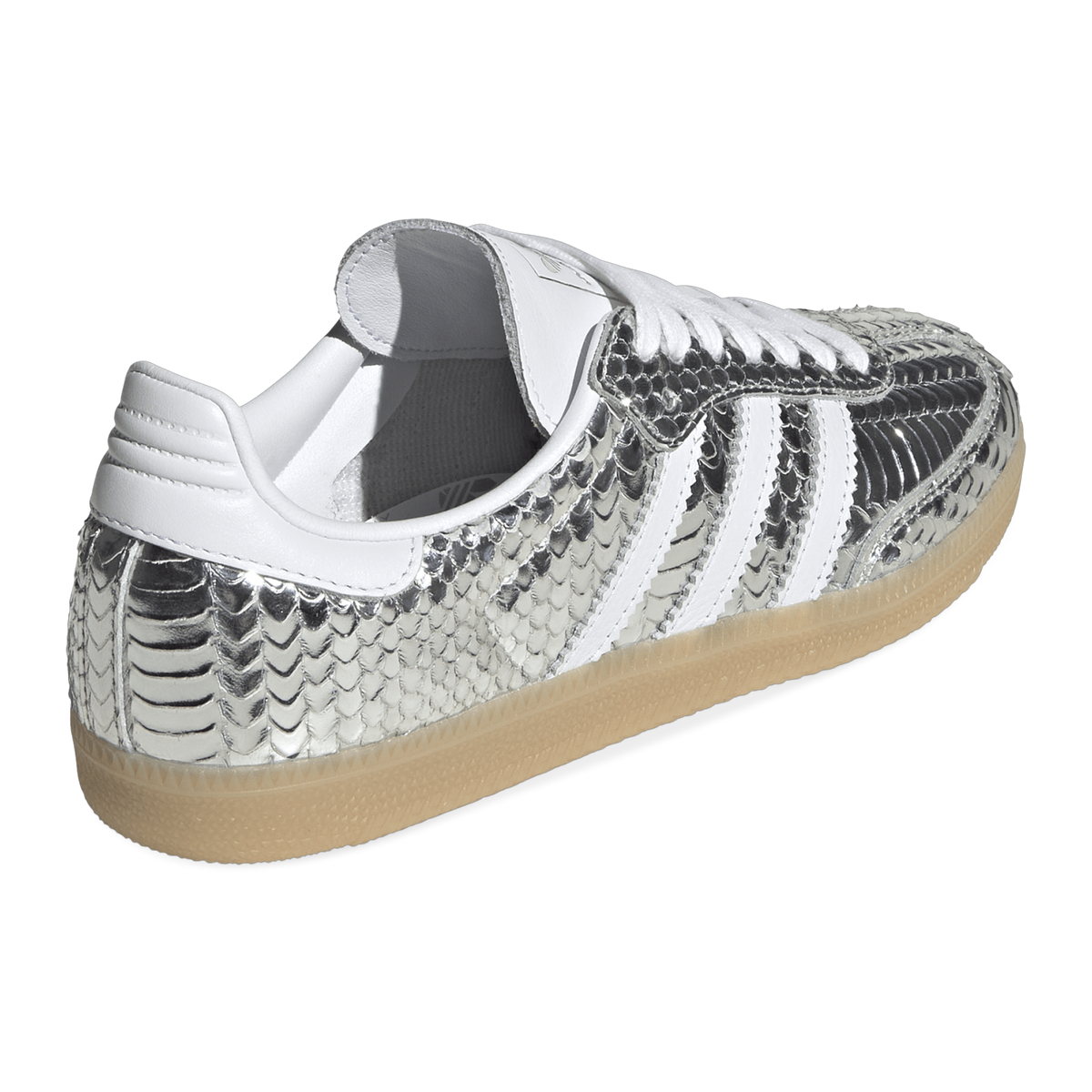 adidas Samba Patent Snakeskin Silver Metallic — kolab