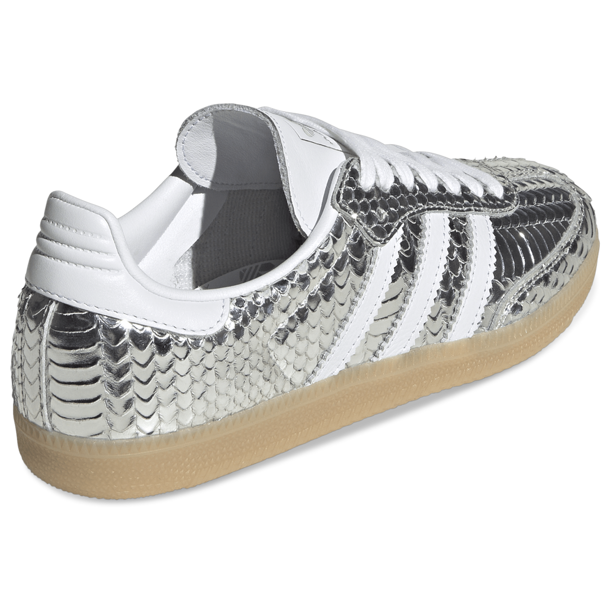 adidas Samba Patent Snakeskin Silver Metallic — kolab