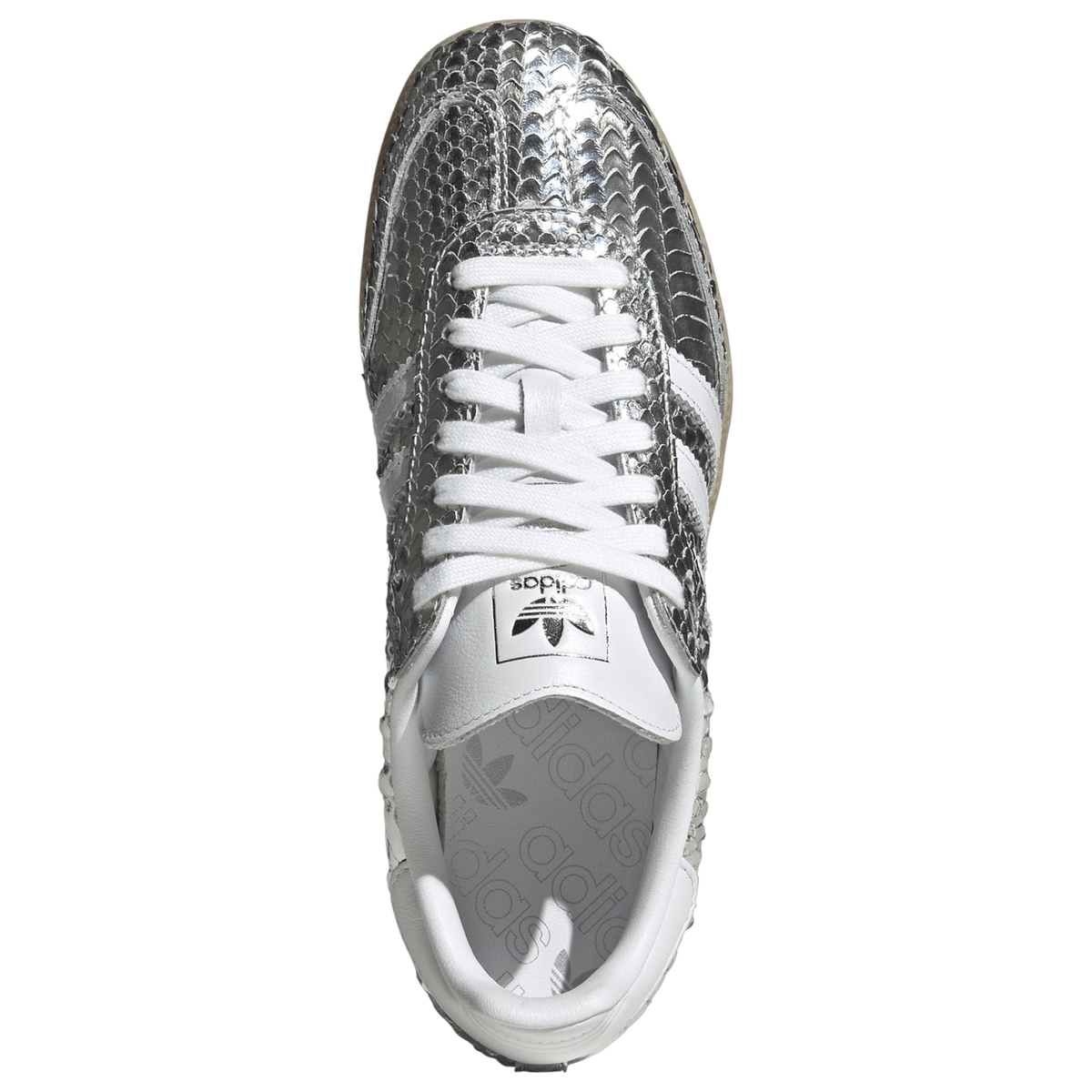 adidas Samba Patent Snakeskin Silver Metallic — kolab