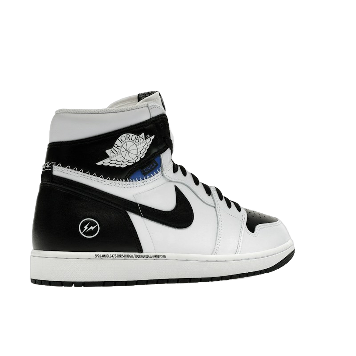 Jordan 1 Retro High OG SP Fragment x Union LA White Black · kolab
