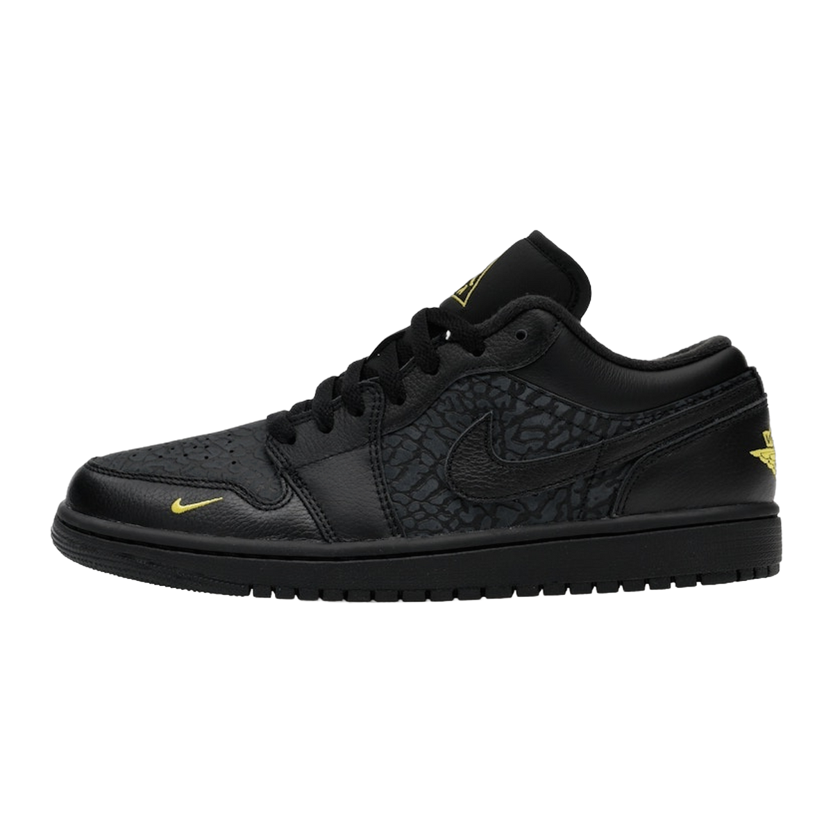 Jordan 1 Low Black Elephant Print · kolab