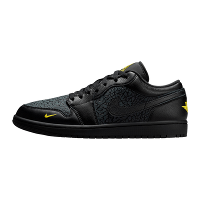 Jordan 1 Low Black Elephant Print
