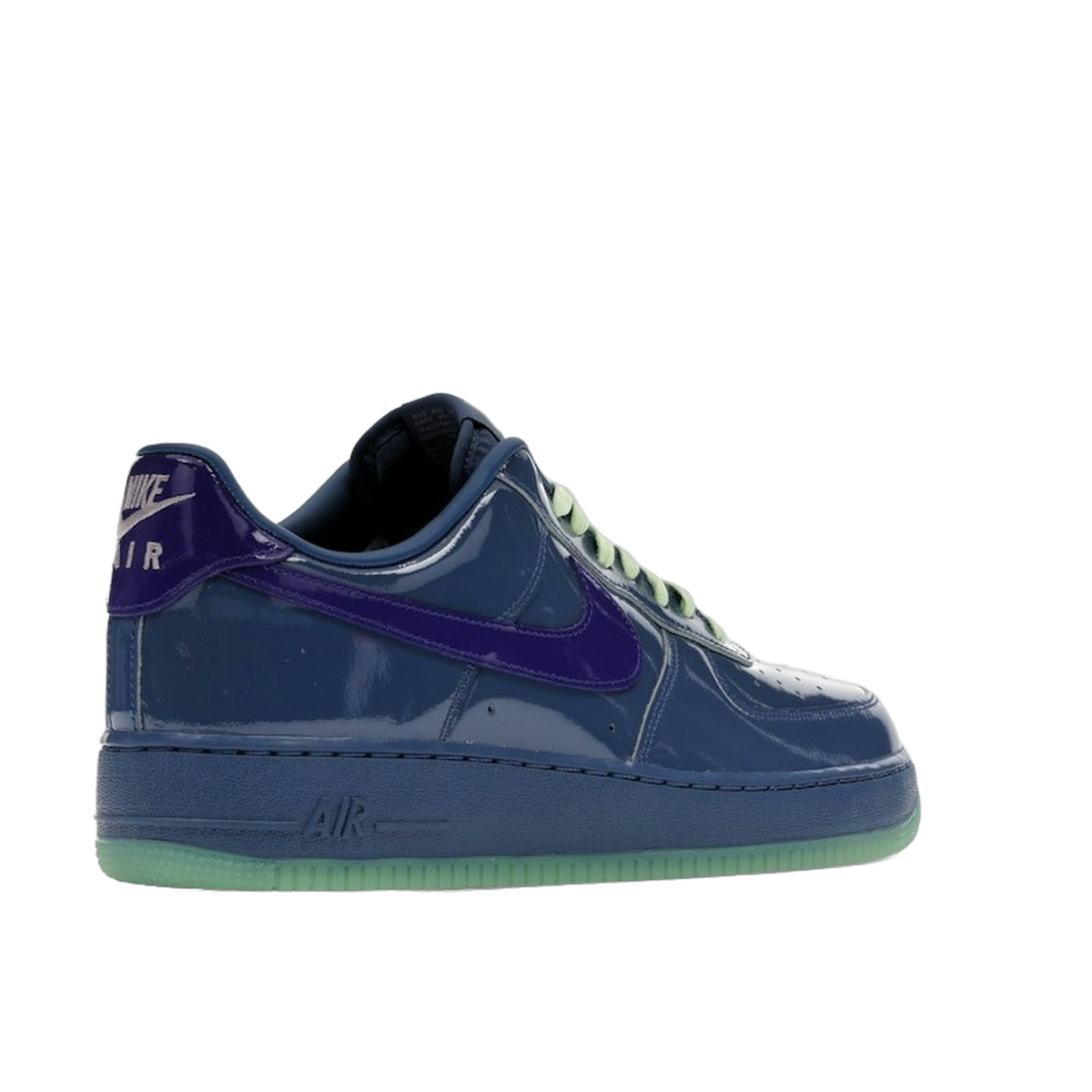 Nike Air Force 1 Low Patent Leather Mystic Navy Grape Ice · kolab