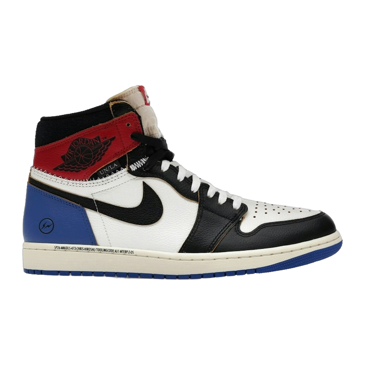 Jordan 1 Retro High OG SP Fragment x Union LA Varsity Red Sport Royal — kolab