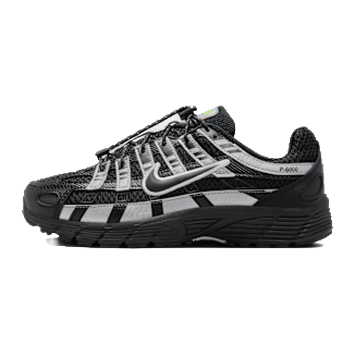 Nike P-6000 Black Metallic Silver Volt Ice (GS) — kolab