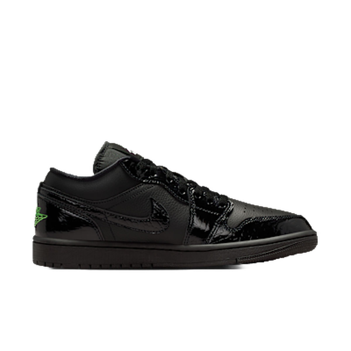 Jordan 1 Low SE Black Croc Scream Green · kolab