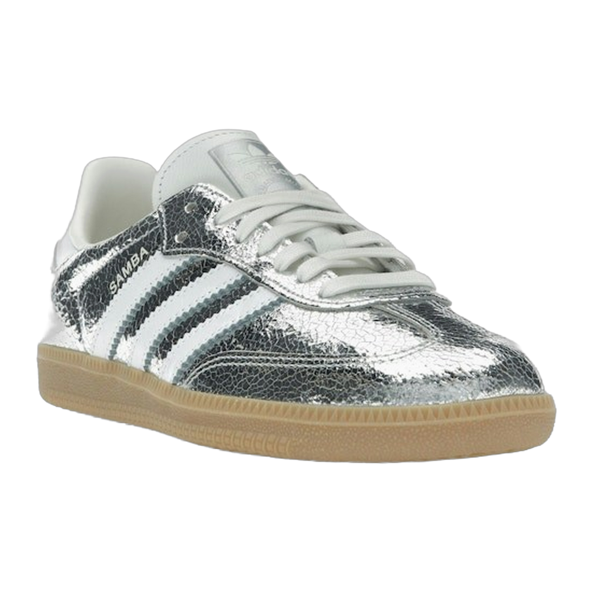 adidas Samba OG Silver Metallic Cracked Leather — kolab