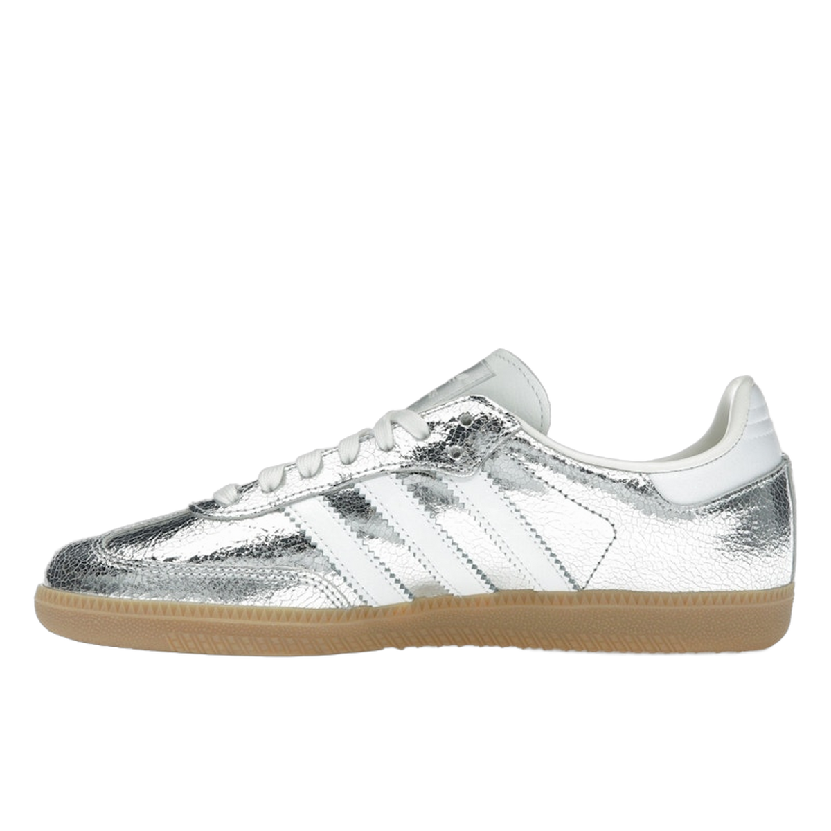 adidas Samba OG Silver Metallic Cracked Leather — kolab
