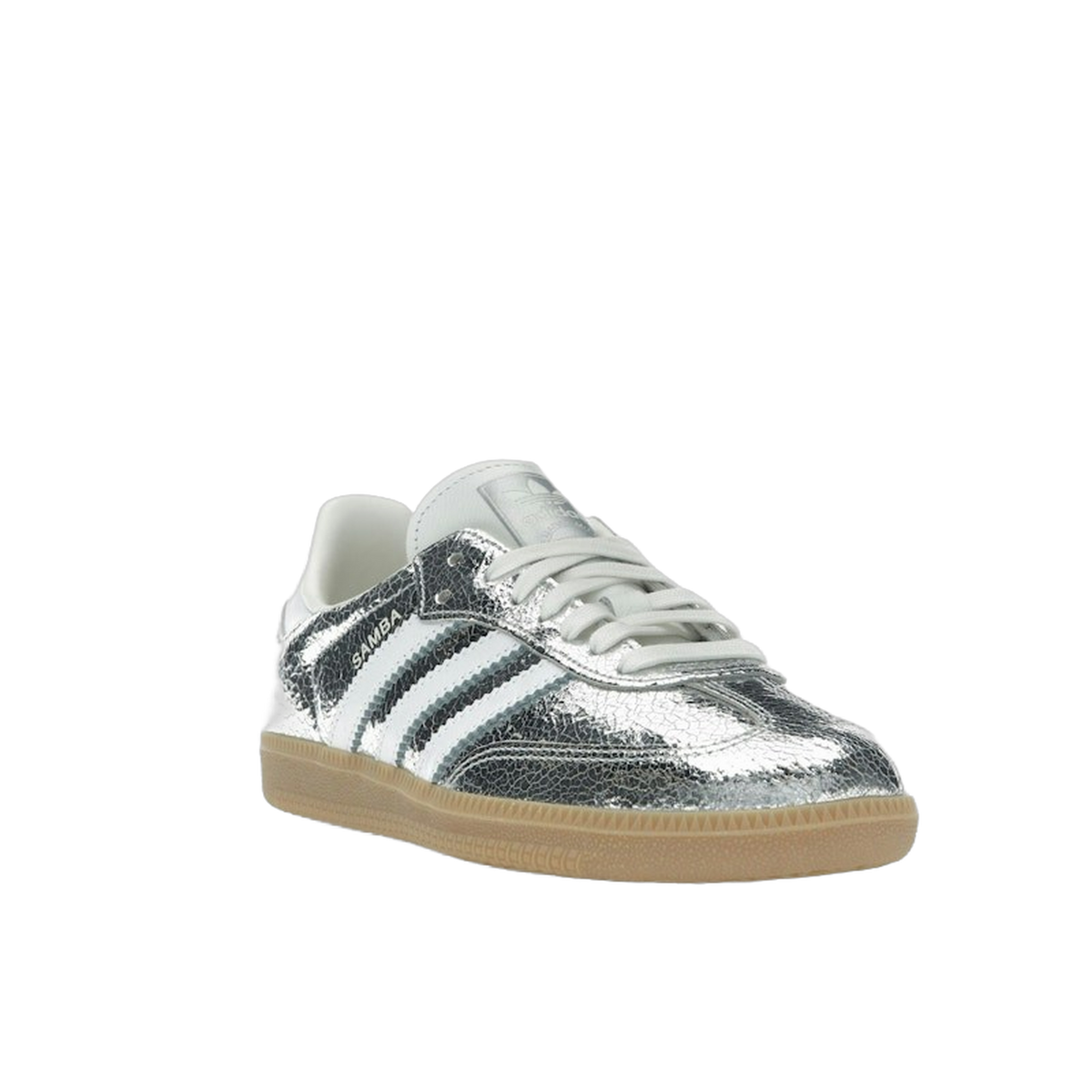 adidas Samba OG Silver Metallic Cracked Leather — kolab
