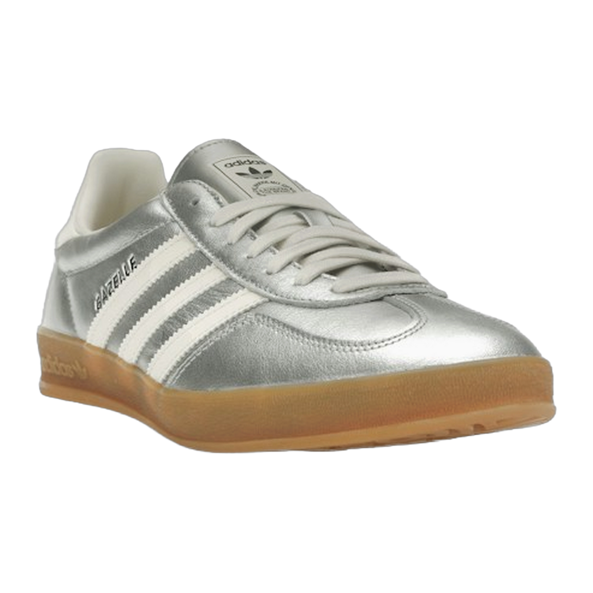 adidas Gazelle Indoor Silver Metallic Core White — kolab