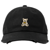 Kolab x Street Black Distressed Cap