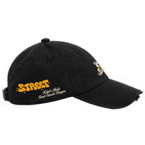 Kolab x Street Black Distressed Cap