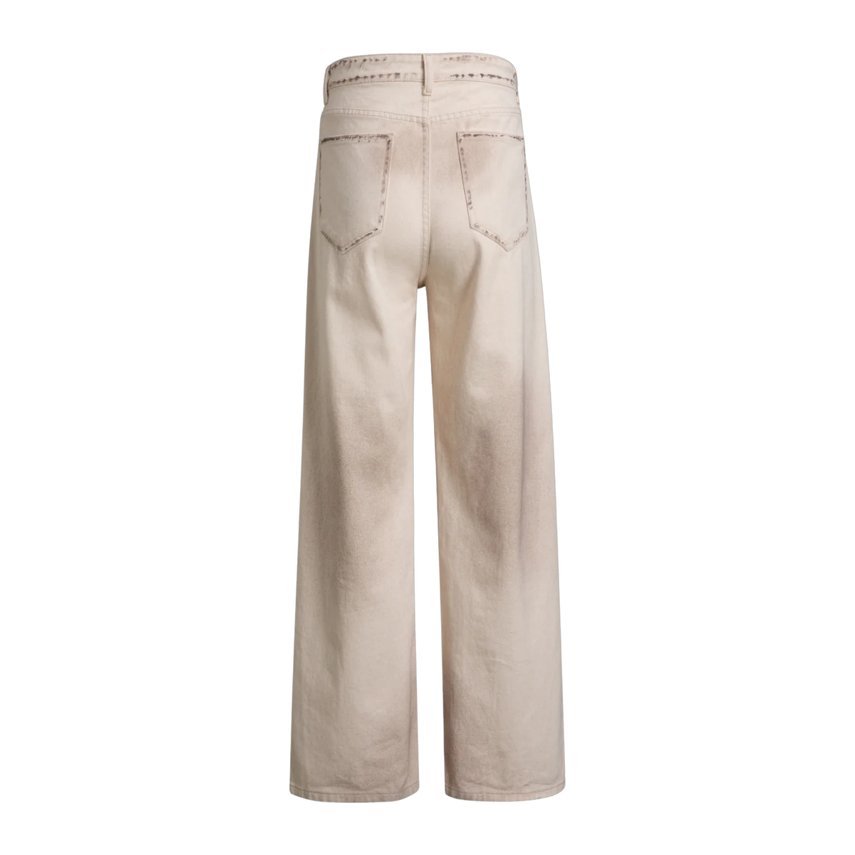 Lacy Baggy Jeans Dirty White