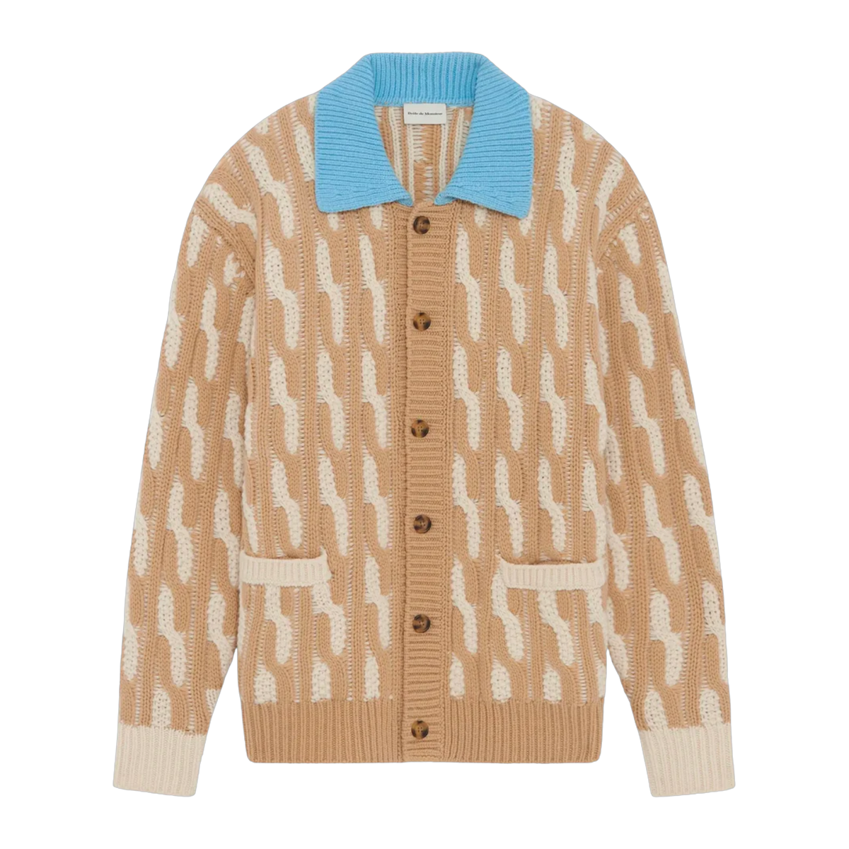 Le Cardigan Torsades Bicolore