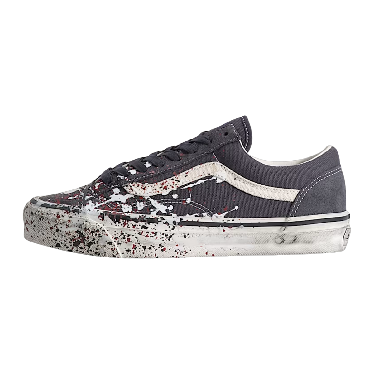 LX Old Skool 36 Paint Splatter Charcoal Grey
